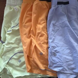 Lululemon Perforated Shorts Set - Yellow, Orange, Lavender